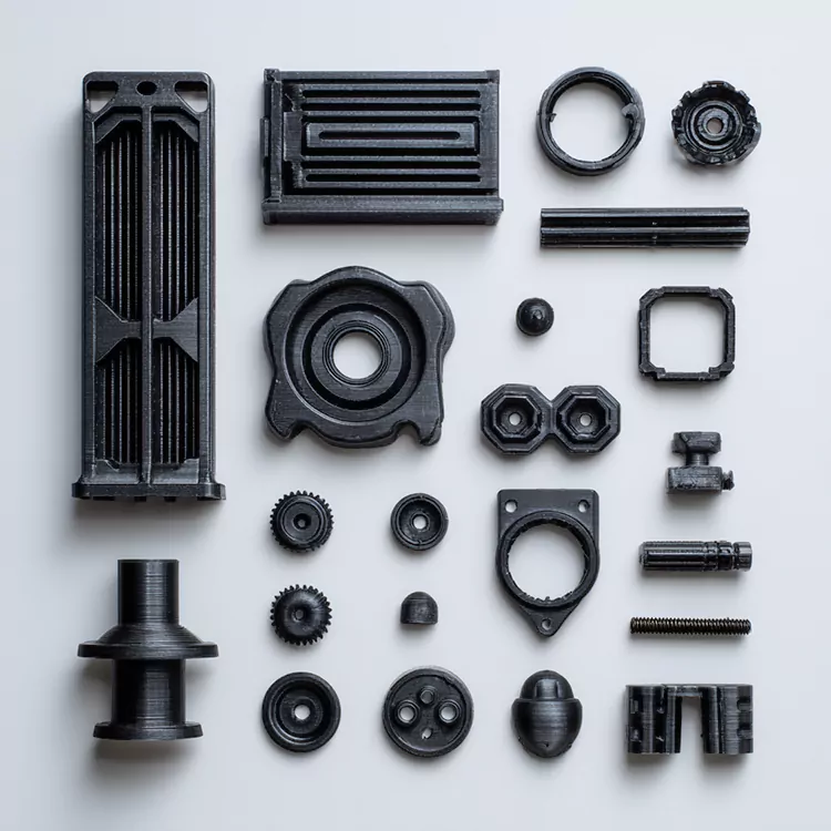 3D-printede plastkomponenter